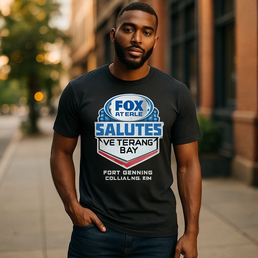 Fox Sports Salutes Veterans Day T-Shirt Fort Benning Ga Bella Canvas M